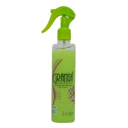 سرم دوفاز کراتینه و آبرسان موی گرانسا حجم 230 میلی لیتر